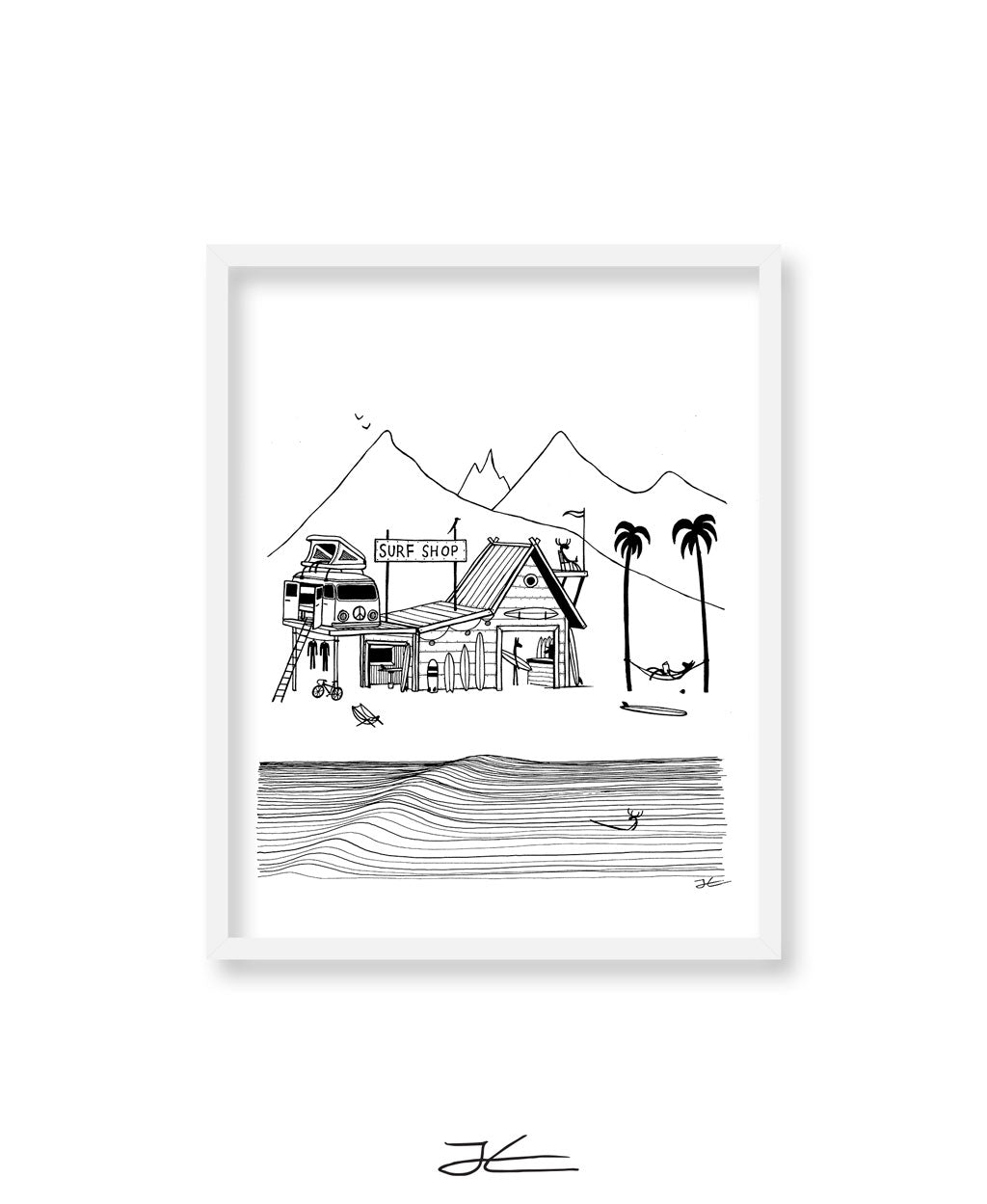 Surf Shop - Print/ Framed Print