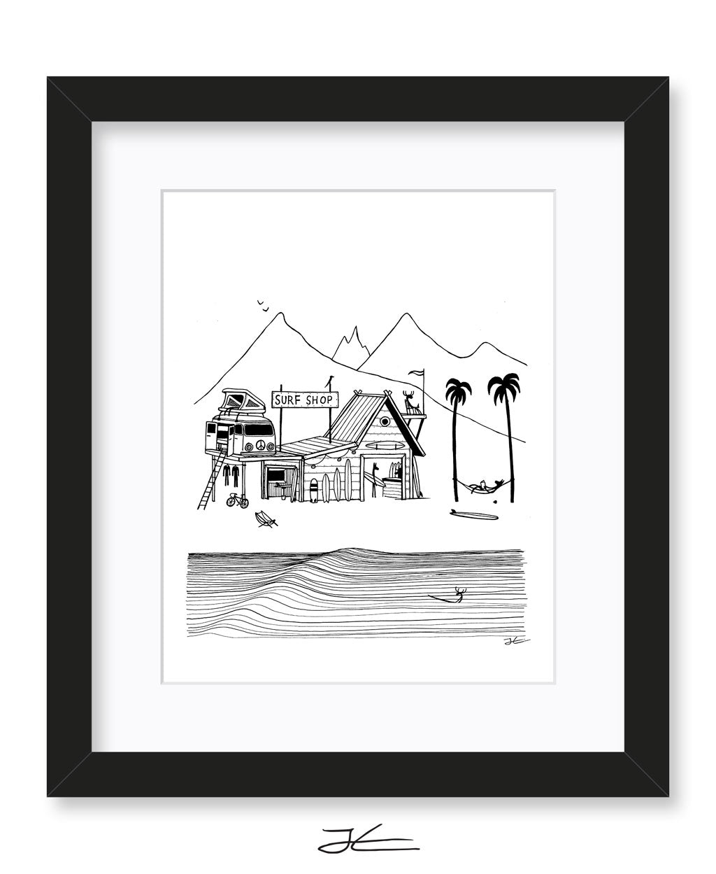 Surf Shop - Print/ Framed Print