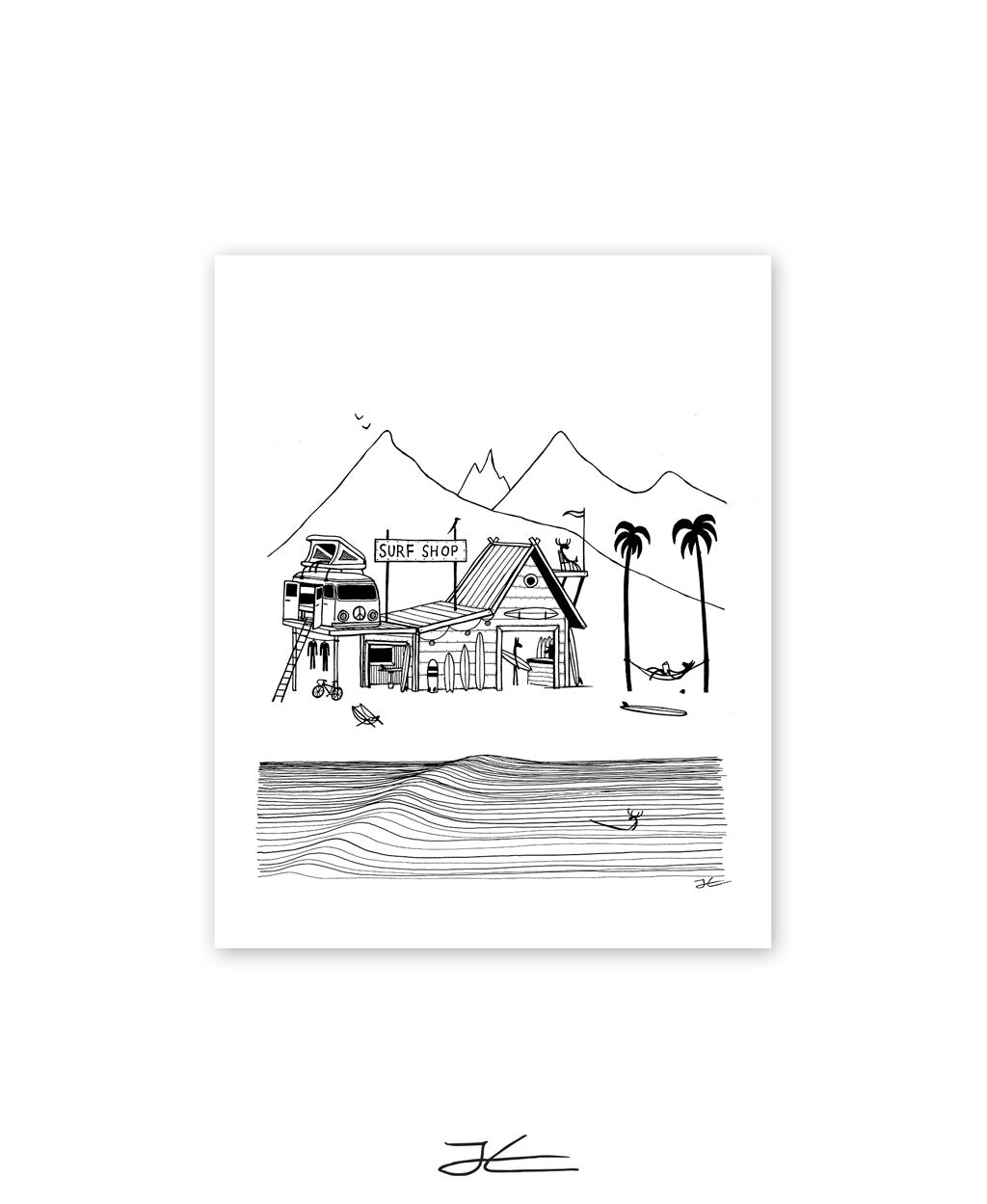 Surf Shop - Print/ Framed Print