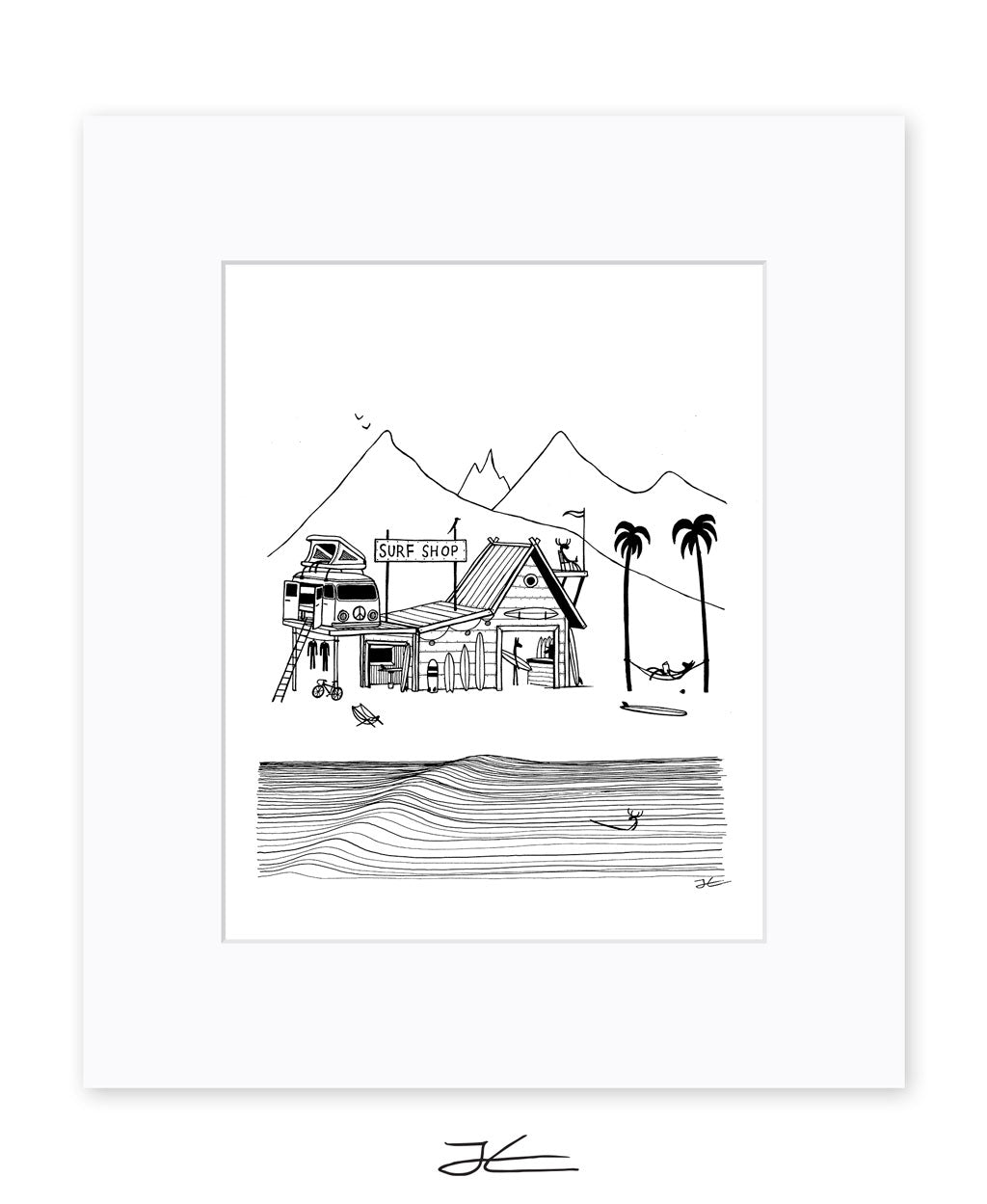 Surf Shop - Print/ Framed Print