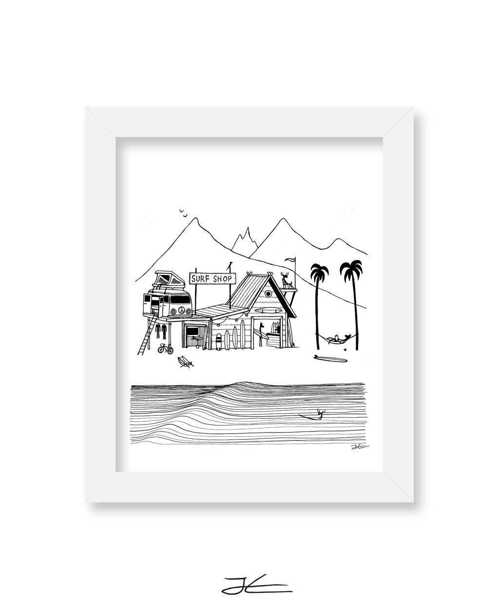 Surf Shop - Print/ Framed Print