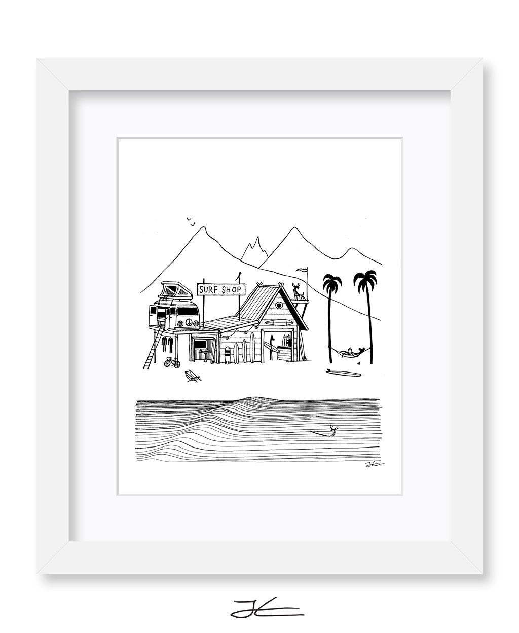 Surf Shop - Print/ Framed Print