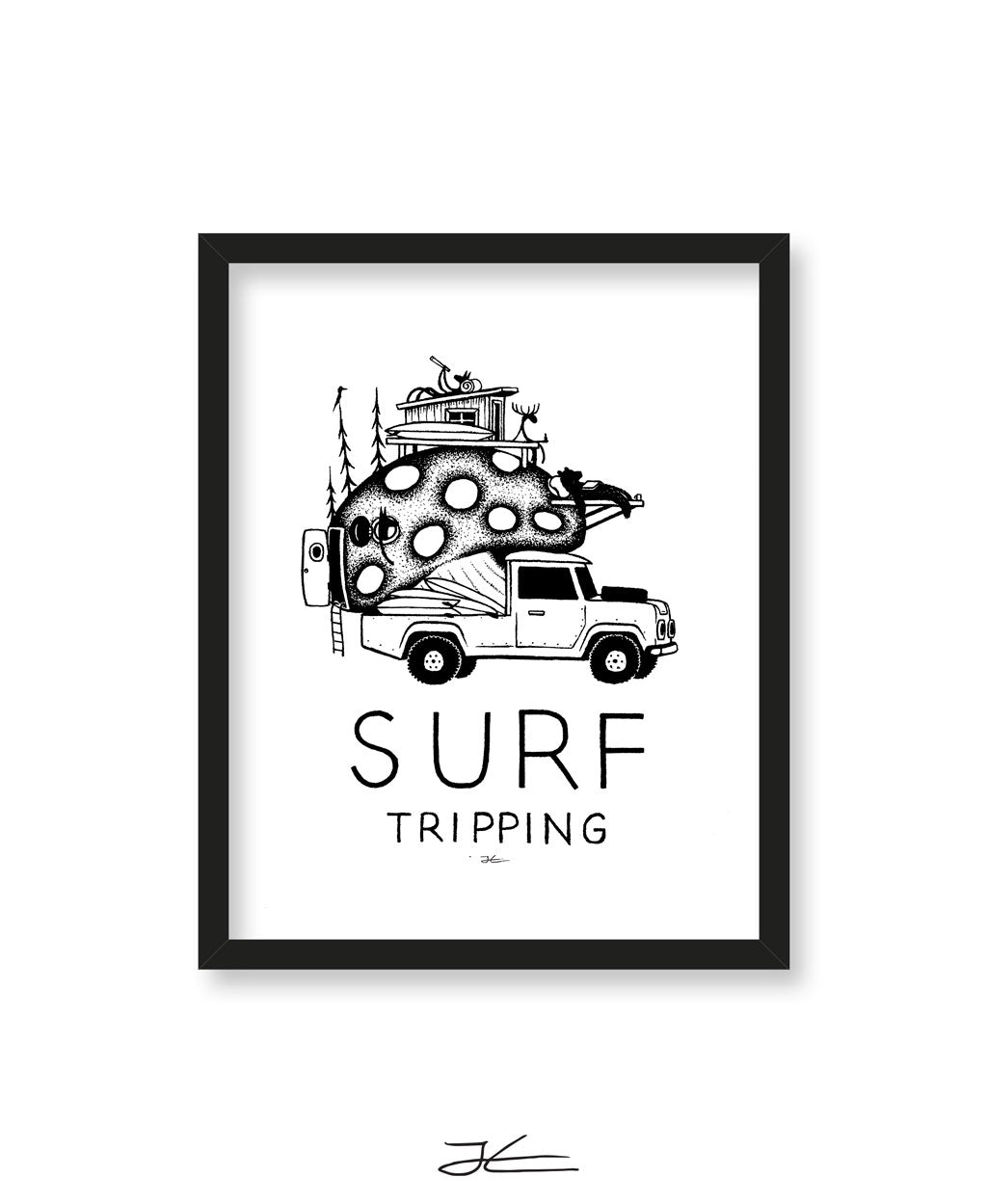 Surf Tripping - Print/ Framed Print
