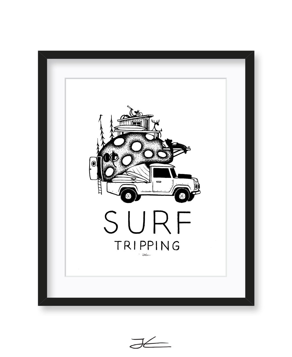 Surf Tripping - Print/ Framed Print