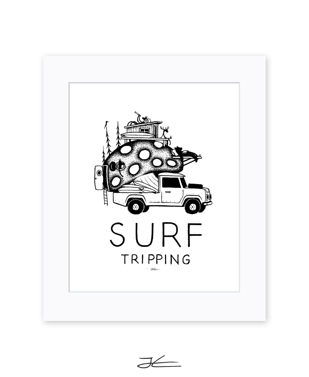 Surf Tripping - Print/ Framed Print