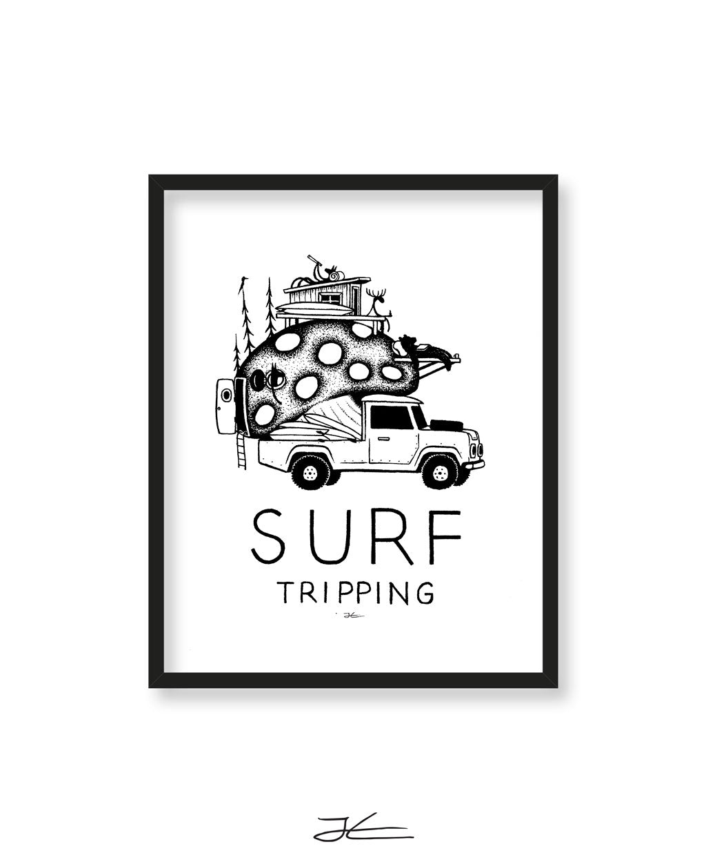Surf Tripping - Print/ Framed Print