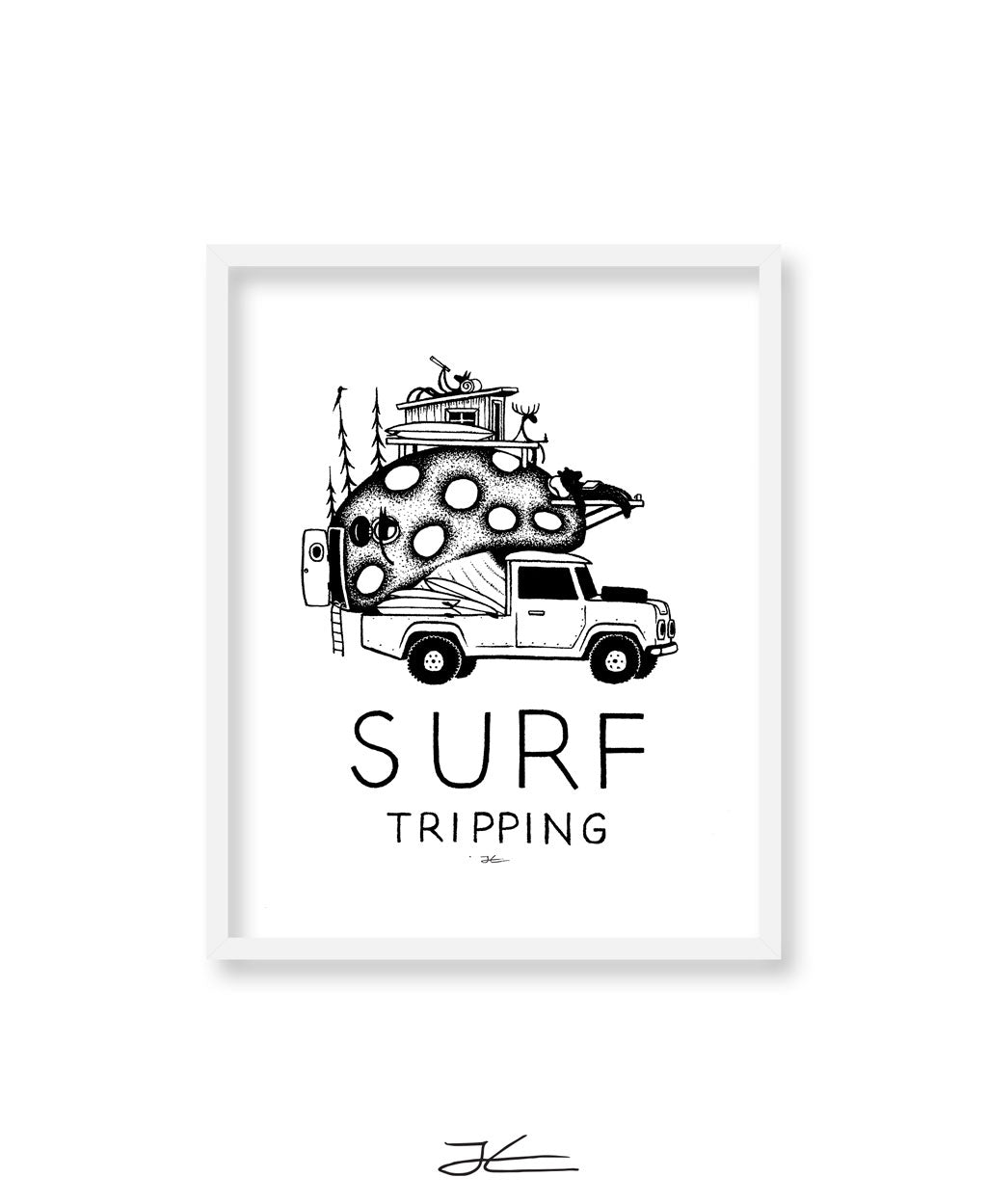 Surf Tripping - Print/ Framed Print