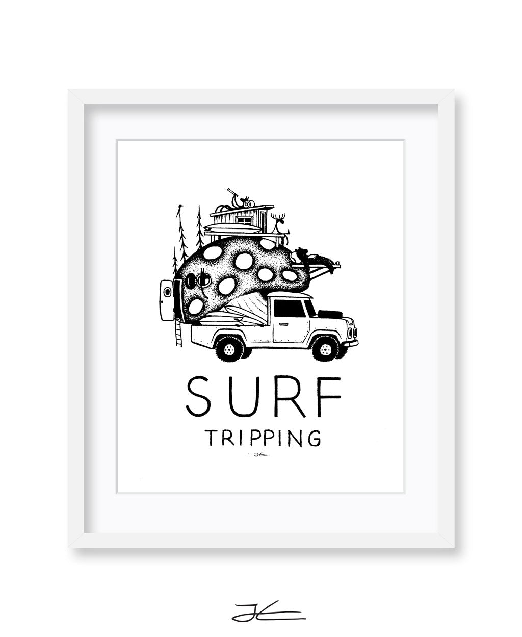 Surf Tripping - Print/ Framed Print