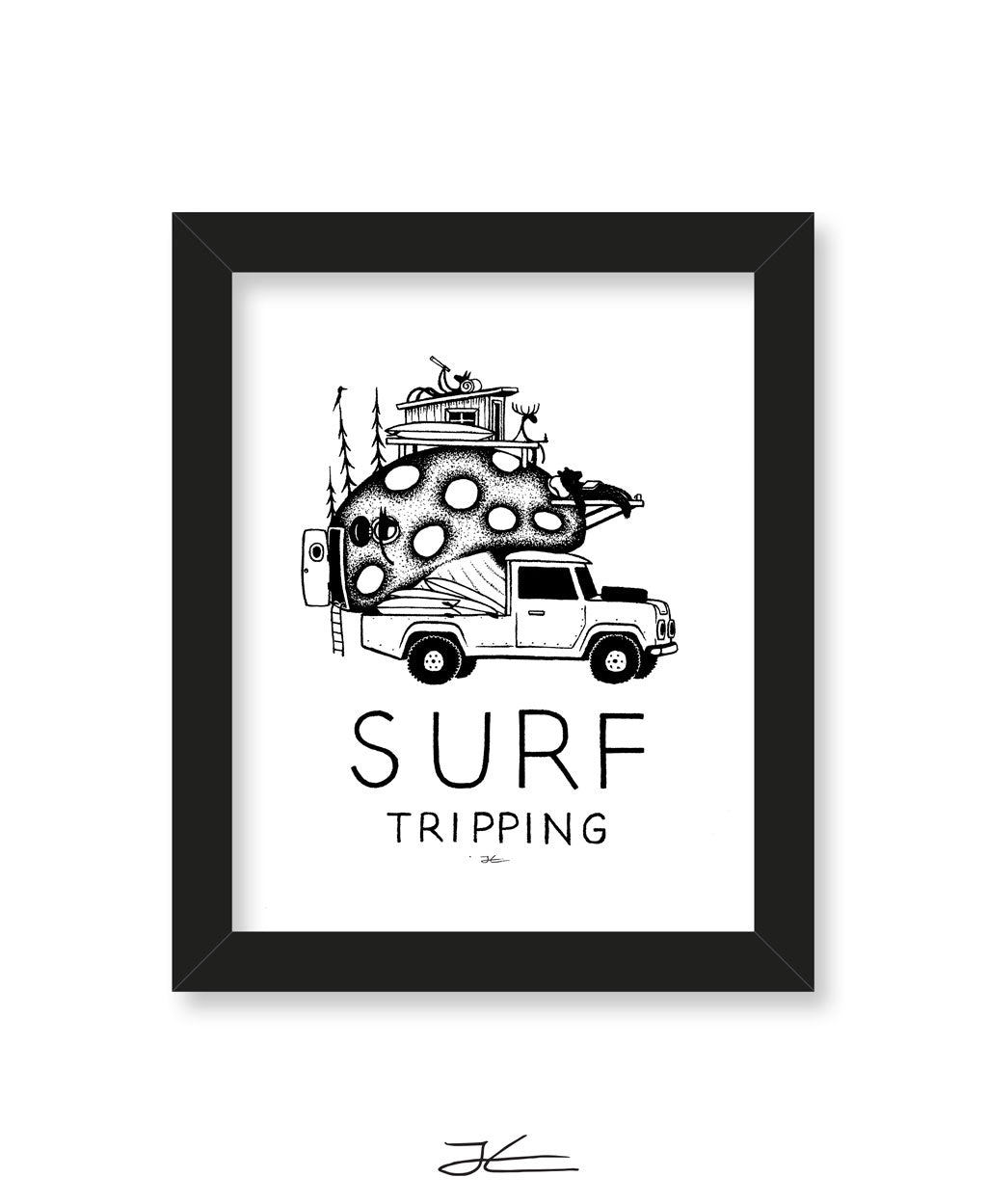 Surf Tripping - Print/ Framed Print