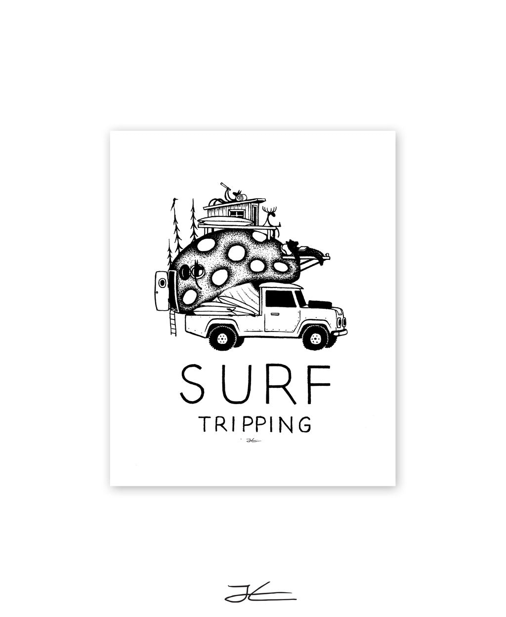 Surf Tripping - Print/ Framed Print