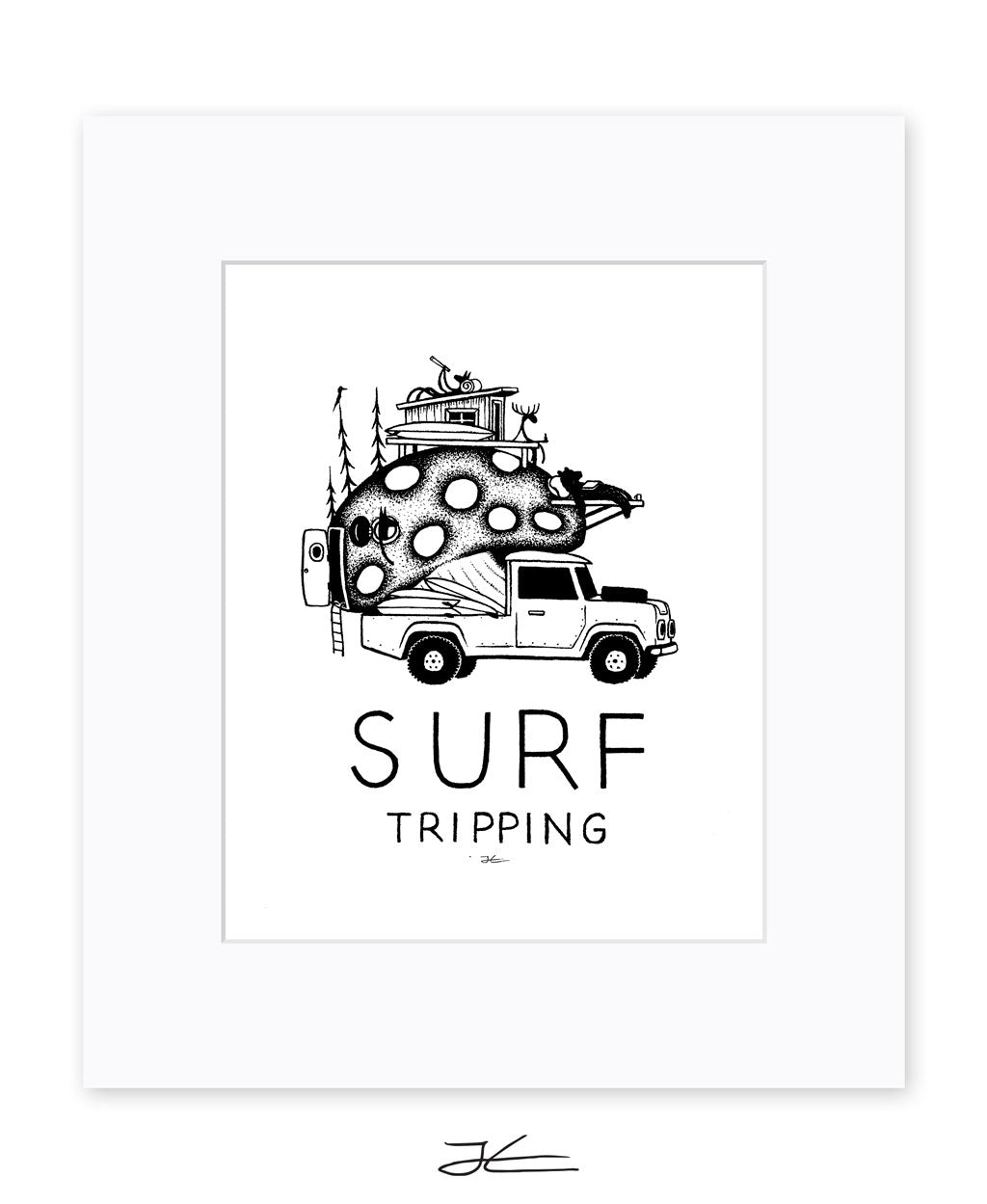 Surf Tripping - Print/ Framed Print