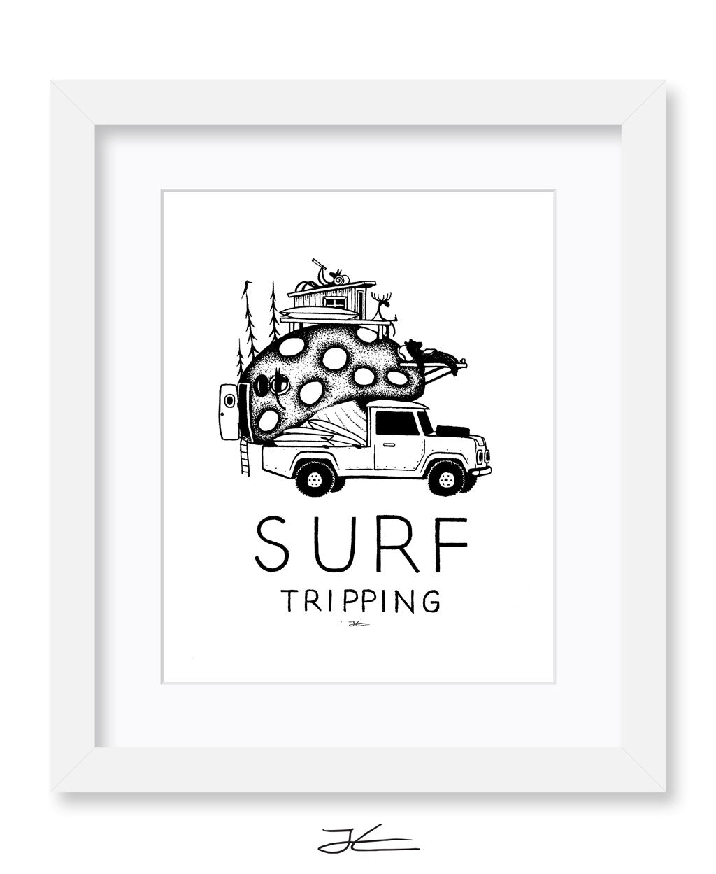 Surf Tripping - Print/ Framed Print