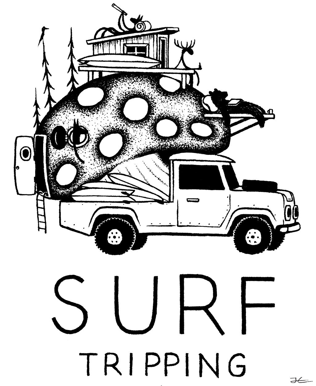 Surf Tripping - Print/ Framed Print