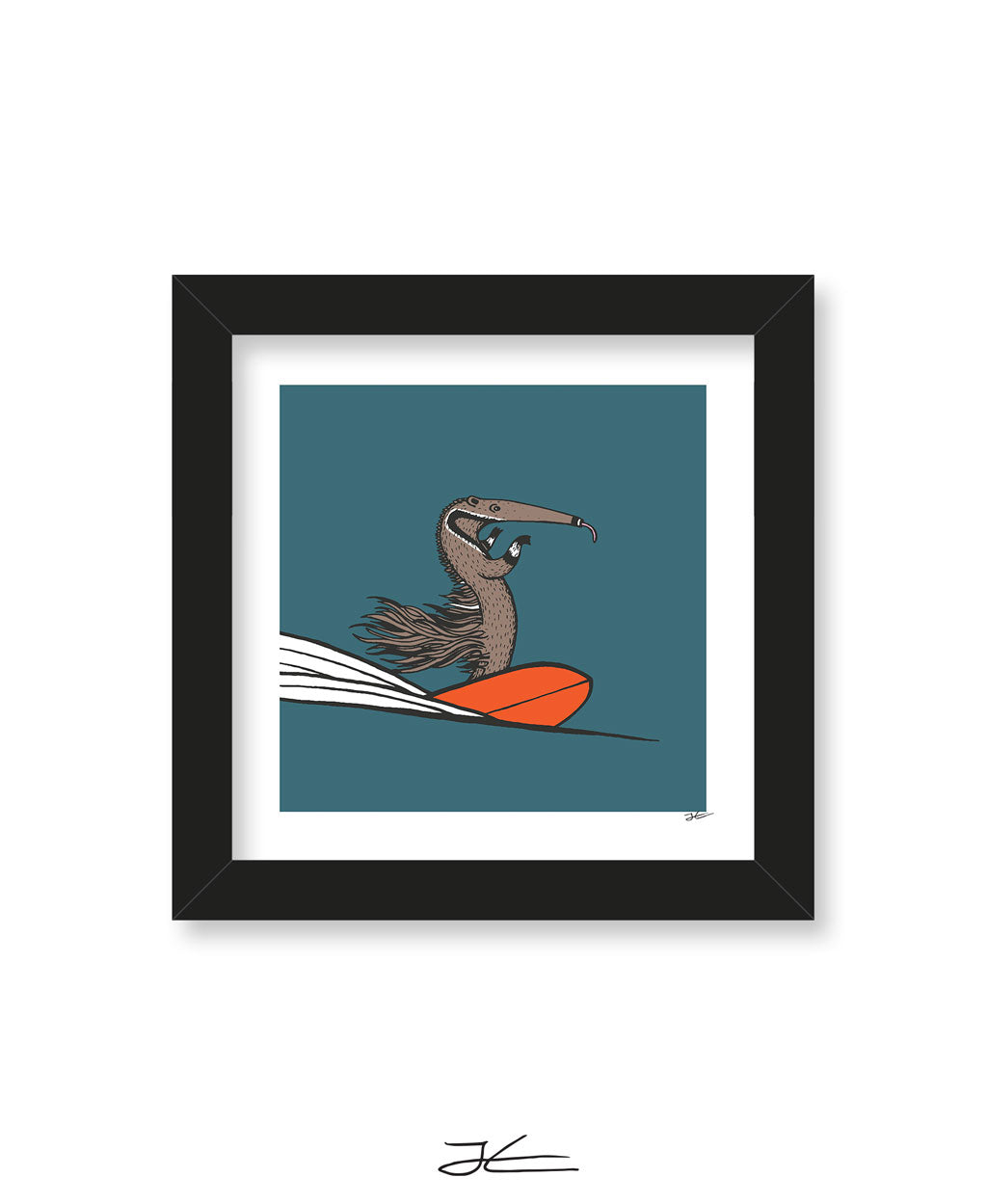 Surfing Anteater - Print/ Framed Print