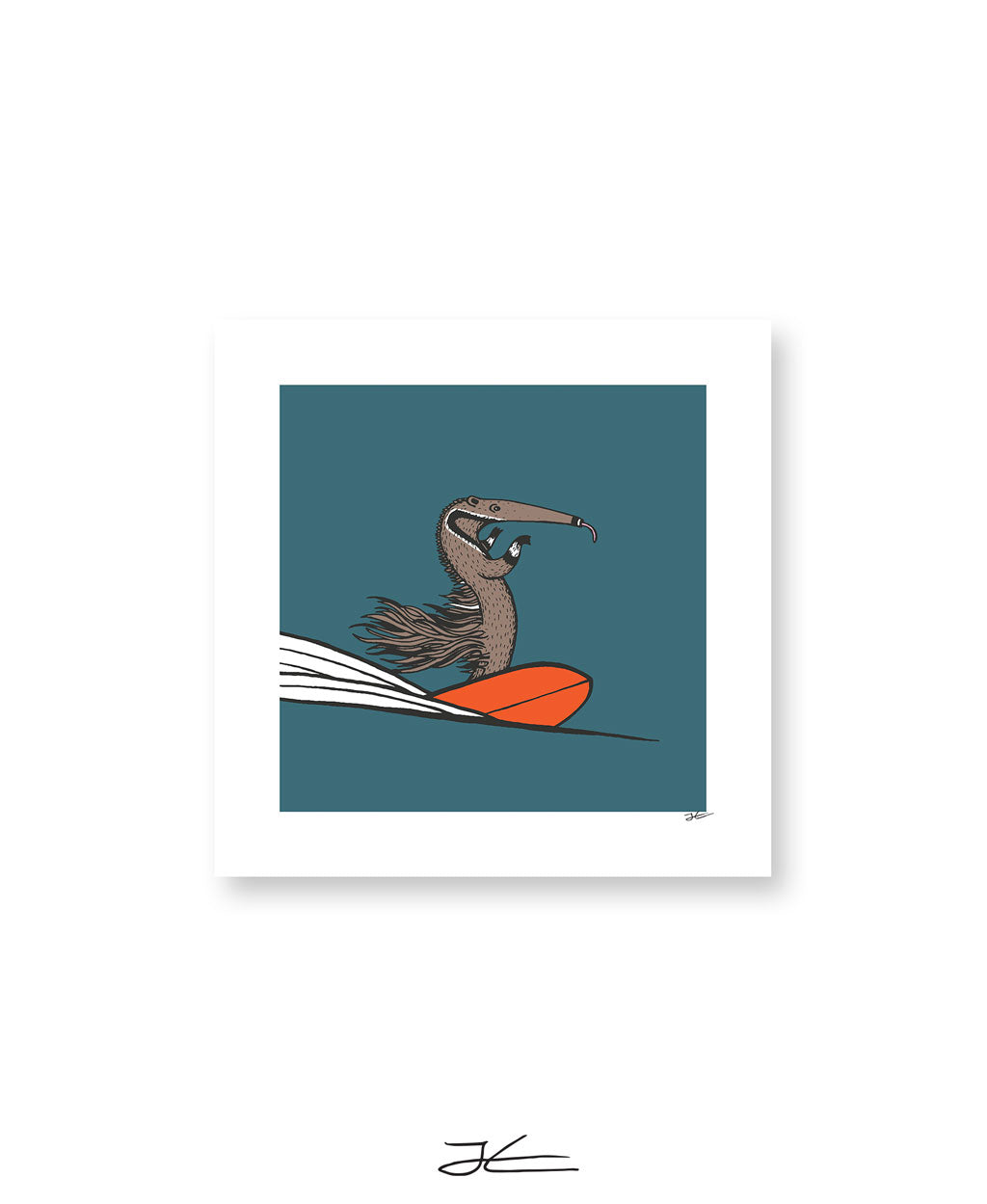 Surfing Anteater - Print/ Framed Print
