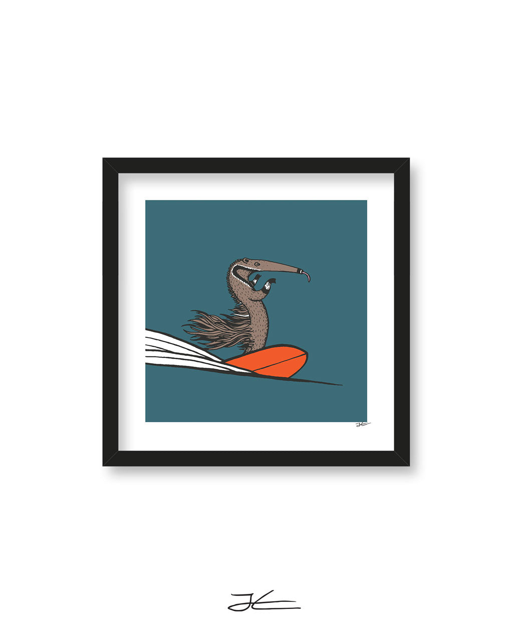 Surfing Anteater - Print/ Framed Print
