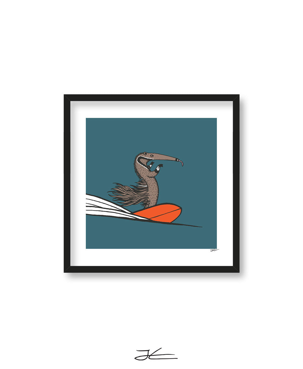 Surfing Anteater - Print/ Framed Print