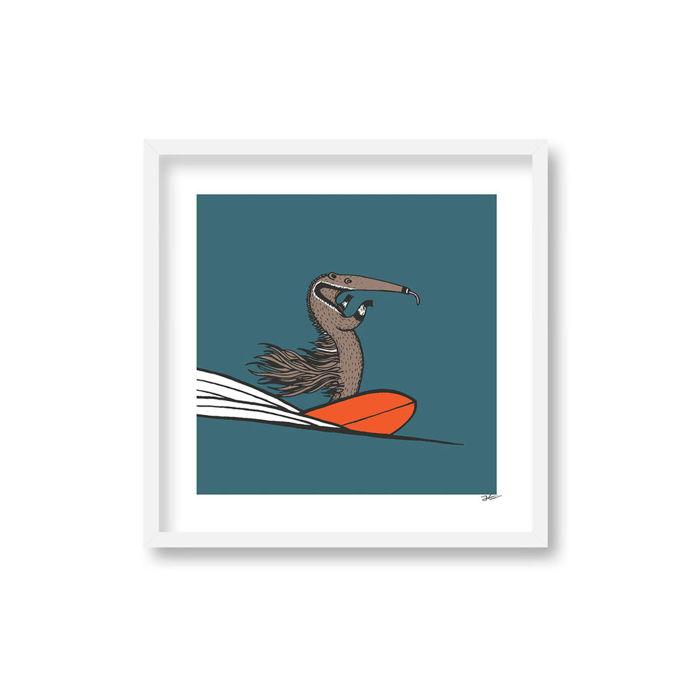 
                  
                    Surfing Anteater - Print/ Framed Print
                  
                