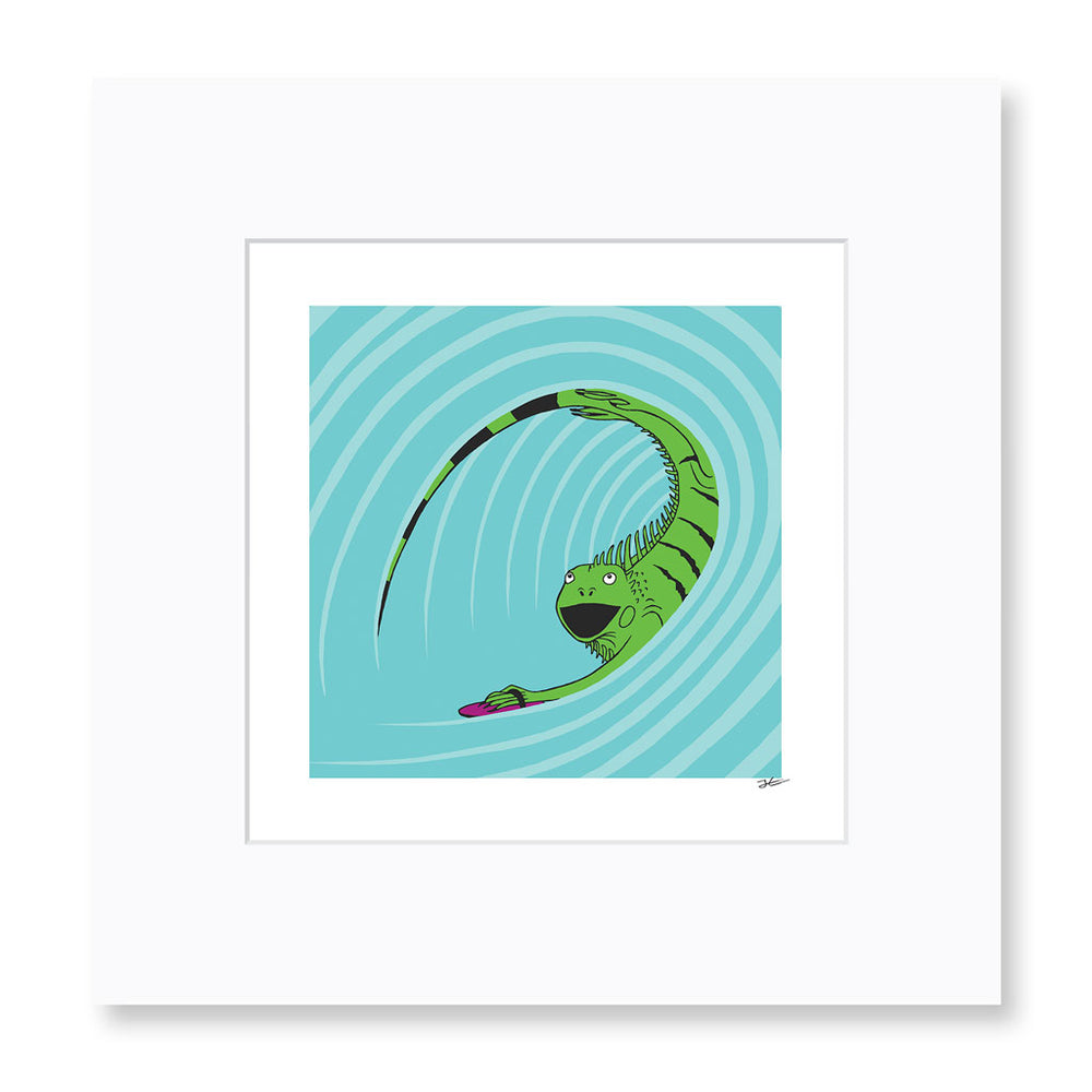 
                  
                    Surfing Iguana - Print/ Framed Print
                  
                