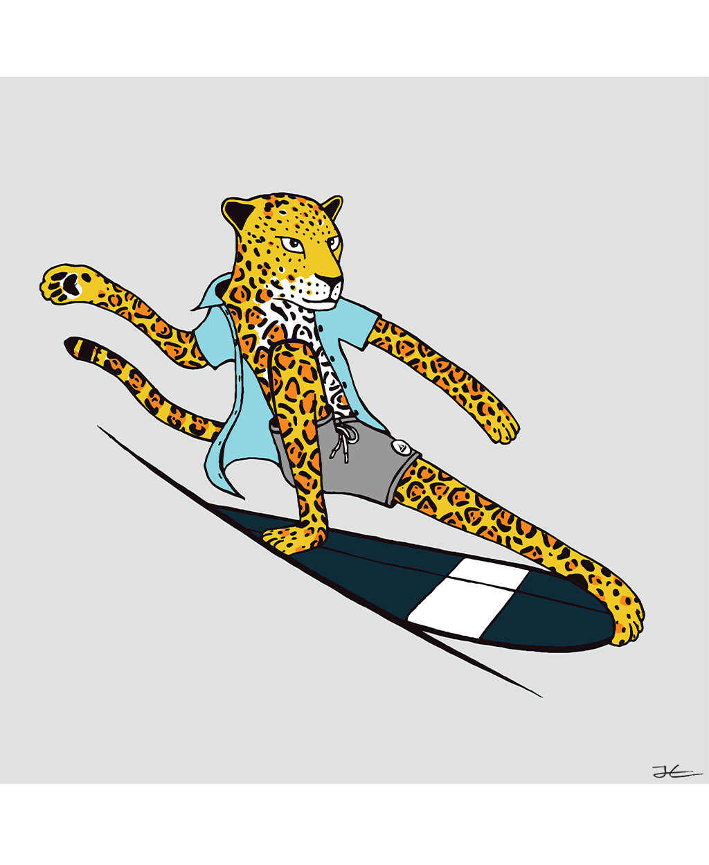 Surfing Jaguar - Print/ Framed Print