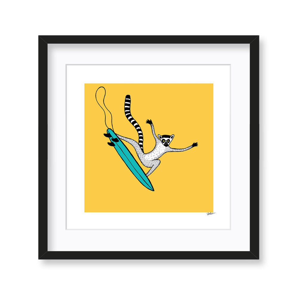 
                  
                    Surfing Lemur - Print/ Framed Print
                  
                