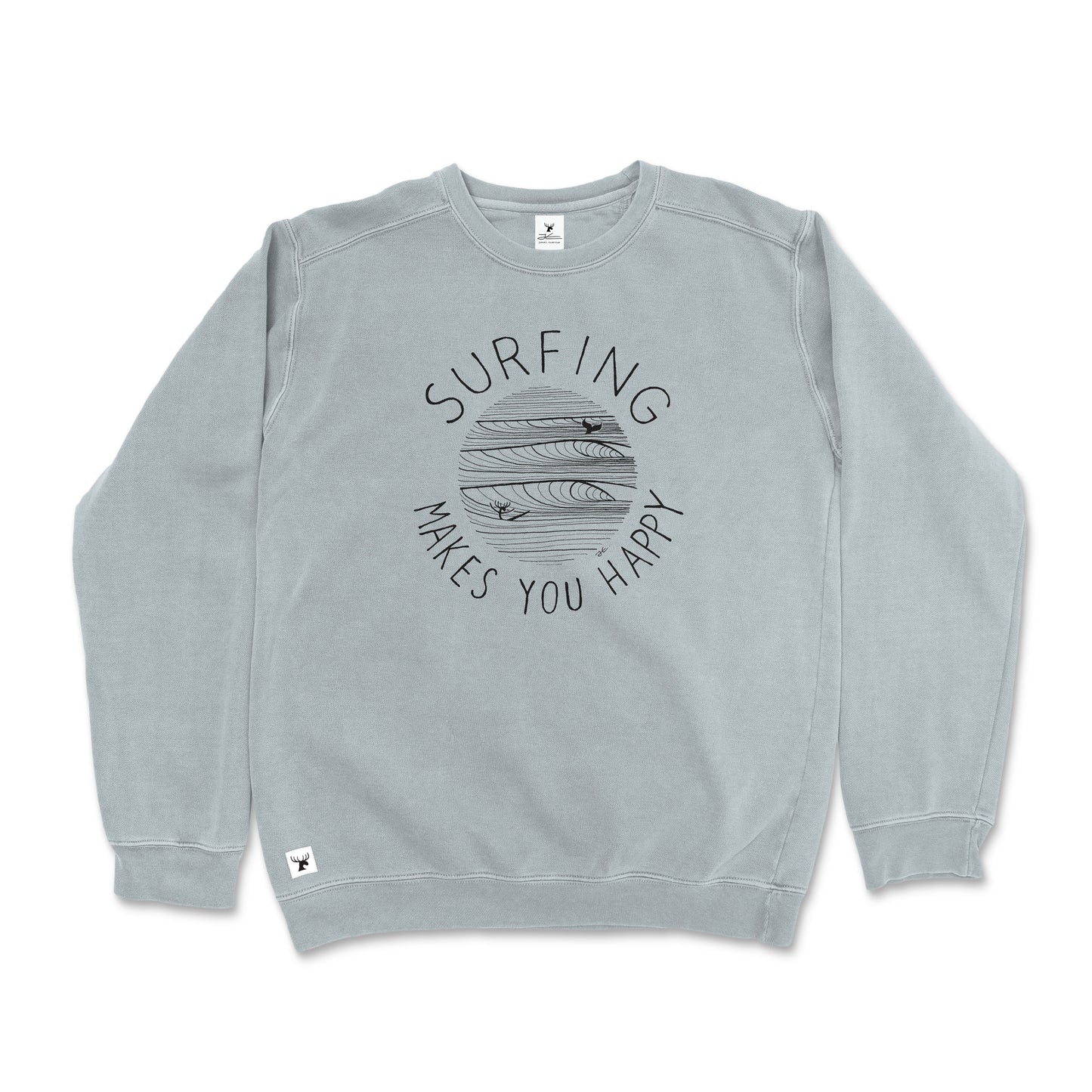 
                  
                    Surfing Makes You Happy Pigment Dyed Unisex Sweatshirt
                  
                
