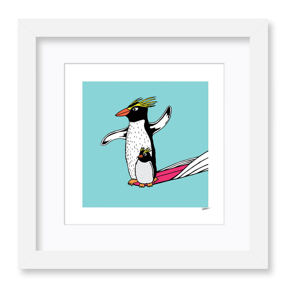 
                  
                    Surfing Penguin - Print/ Framed Print
                  
                