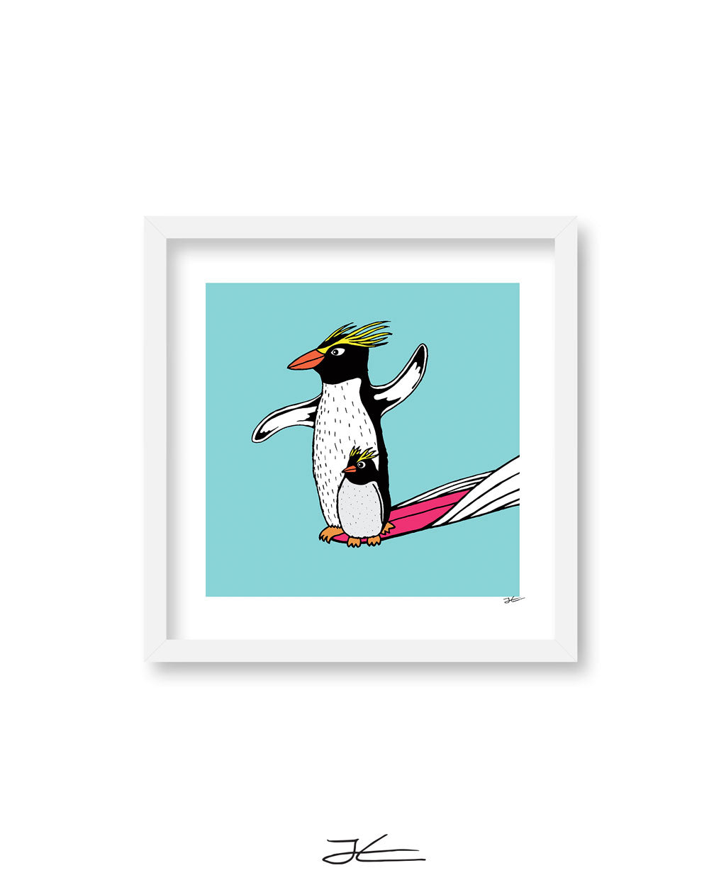 
                  
                    Surfing Penguin - Print/ Framed Print
                  
                