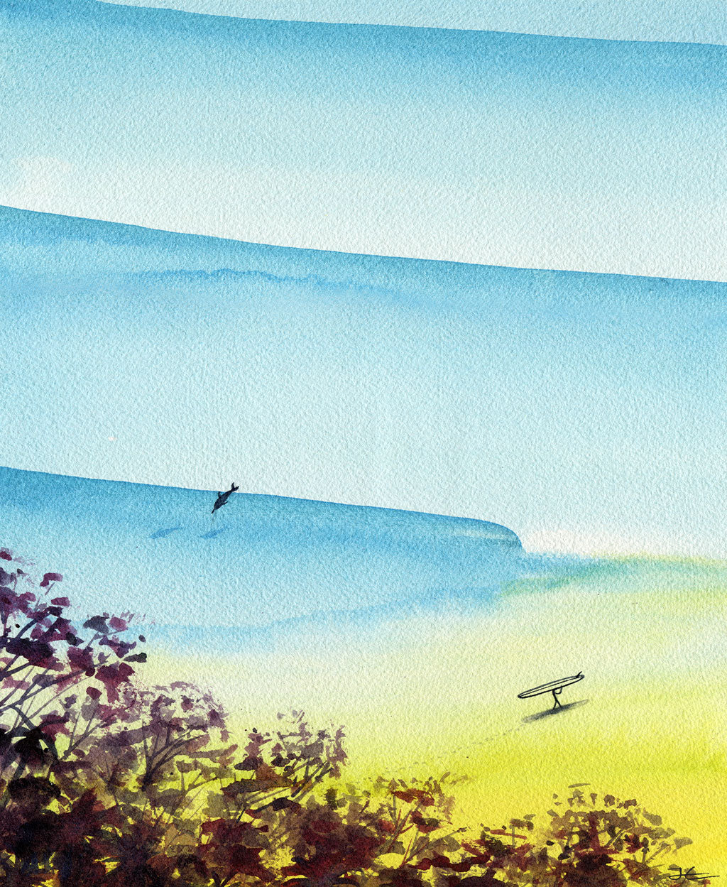 Surfing Pod - Print/ Framed Print