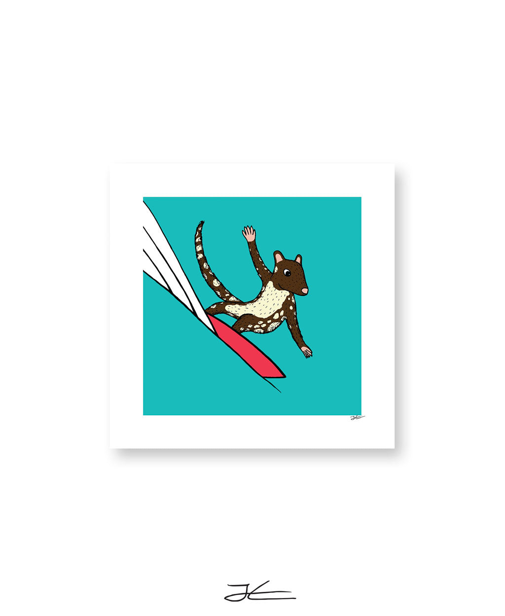 Surfing Quoll - Print/ Framed Print