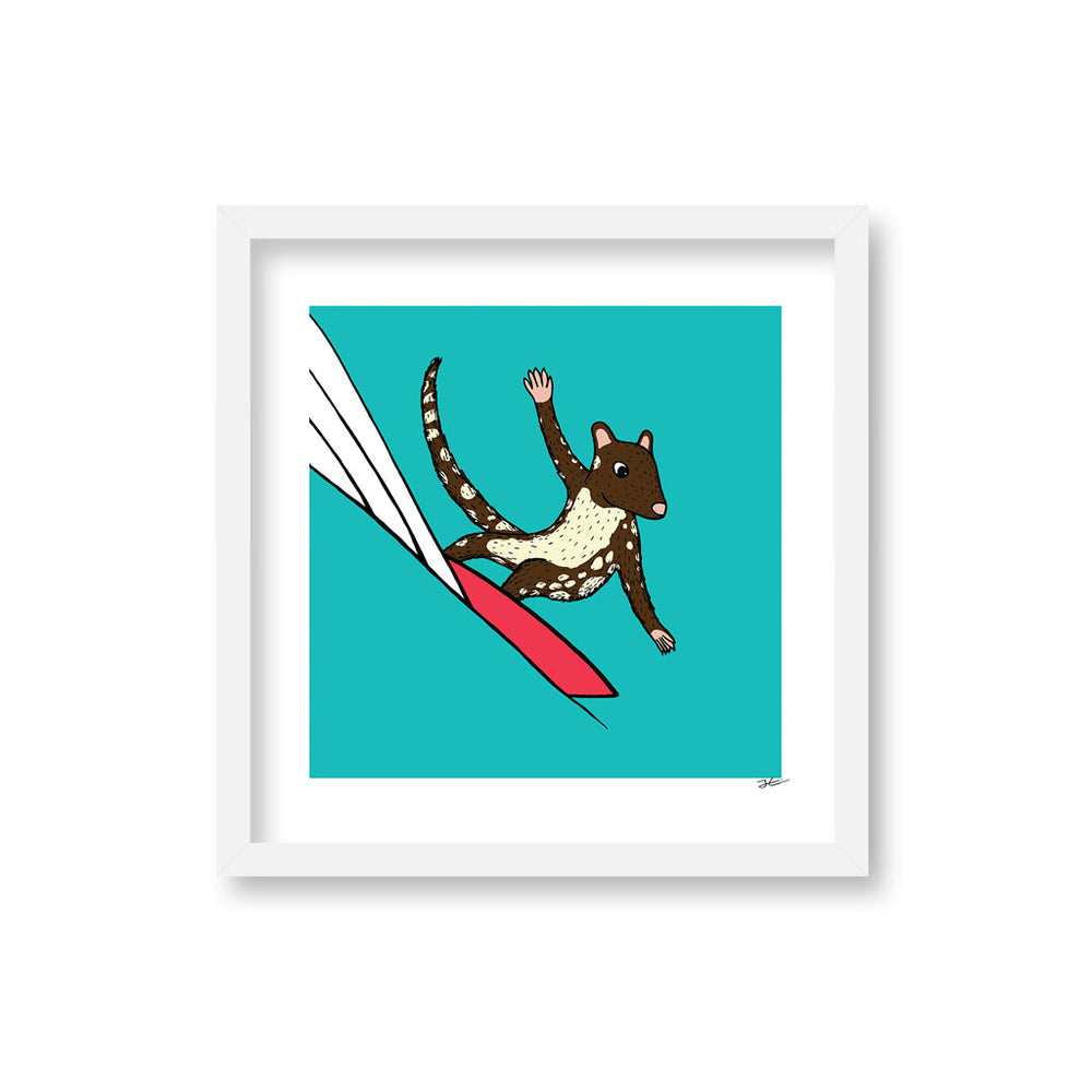 
                  
                    Surfing Quoll - Print/ Framed Print
                  
                