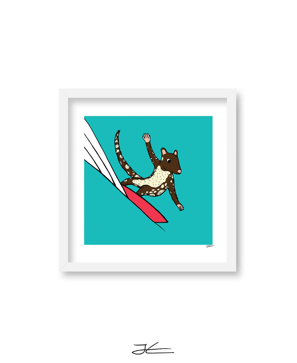 Surfing Quoll - Print/ Framed Print