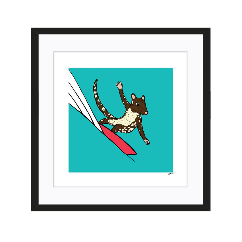 
                  
                    Surfing Quoll - Print/ Framed Print
                  
                