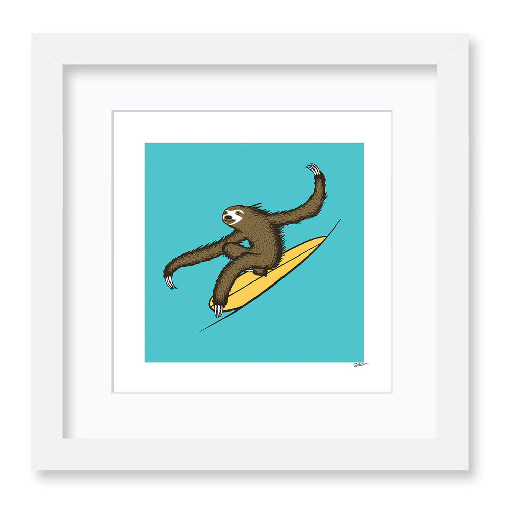 
                  
                    Surfing Sloth - Print/ Framed Print
                  
                