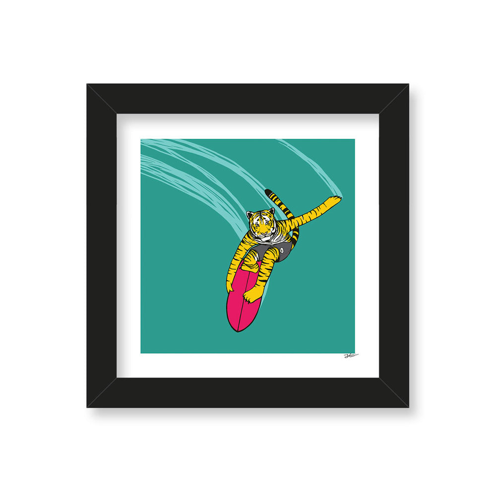 
                  
                    Surfing Tiger - Print/ Framed Print
                  
                