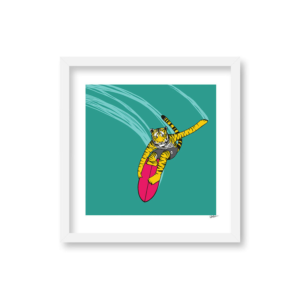 
                  
                    Surfing Tiger - Print/ Framed Print
                  
                