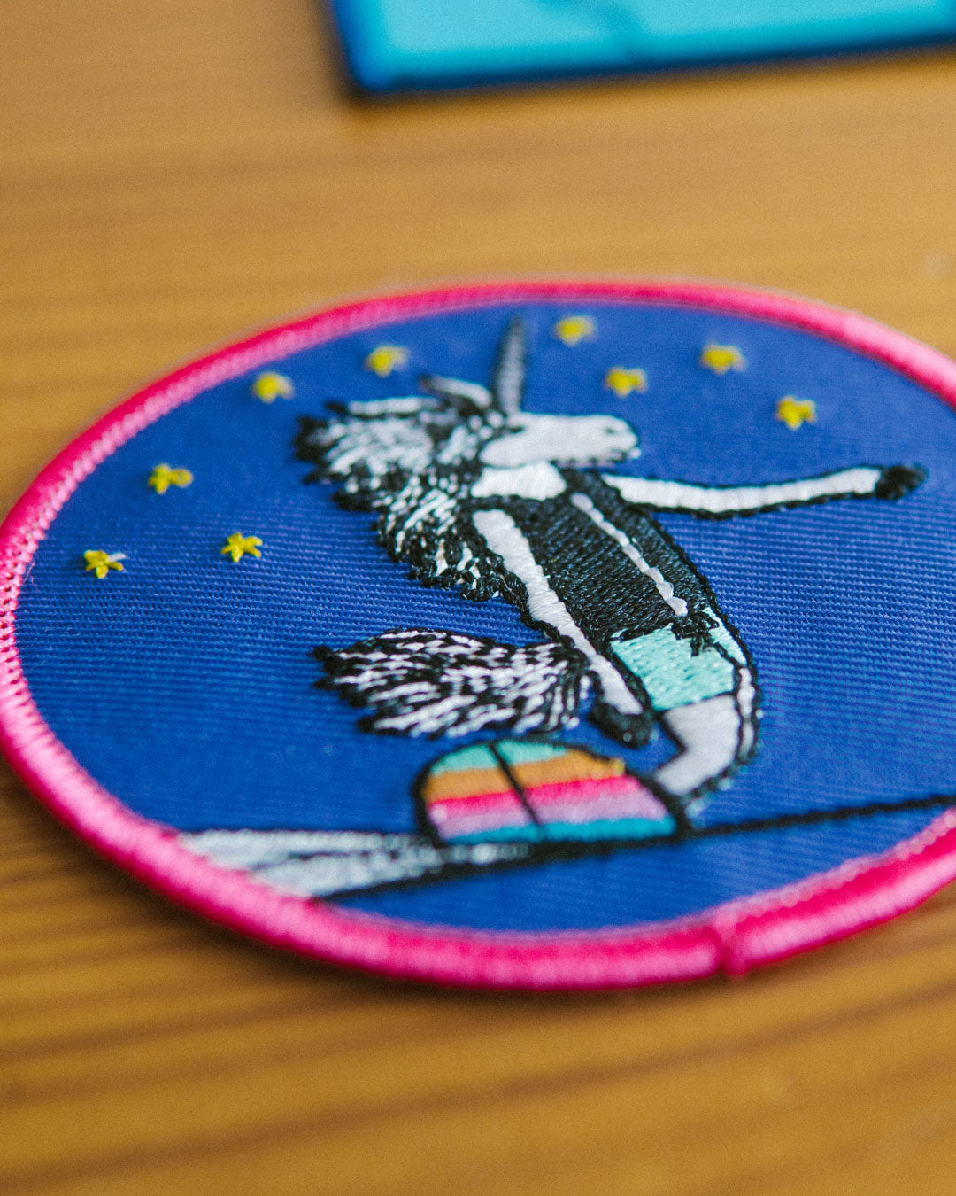 Surfing Unicorn Embroidered Patch
