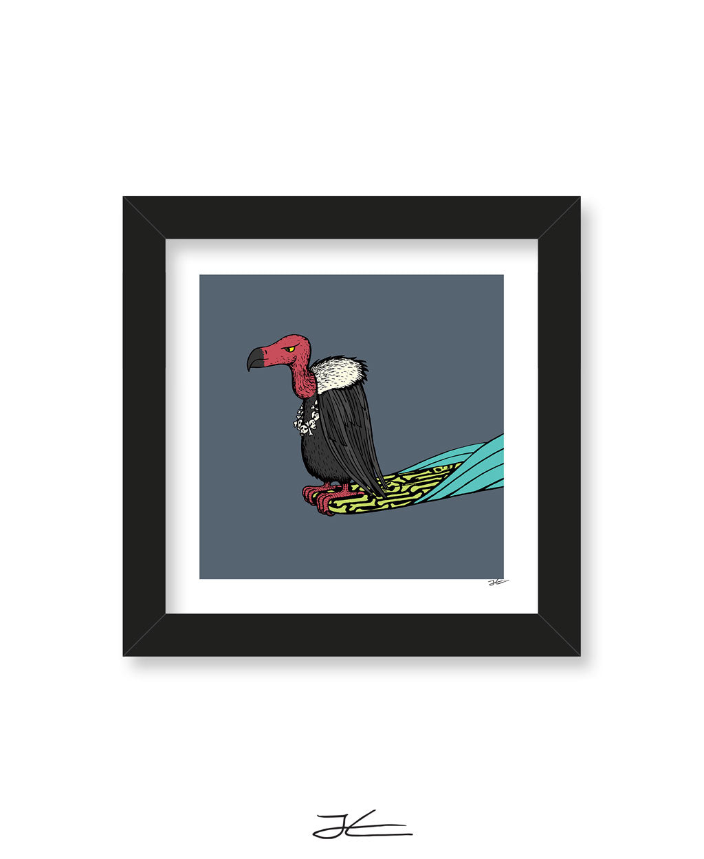 Surfing Vulture - Print/ Framed Print