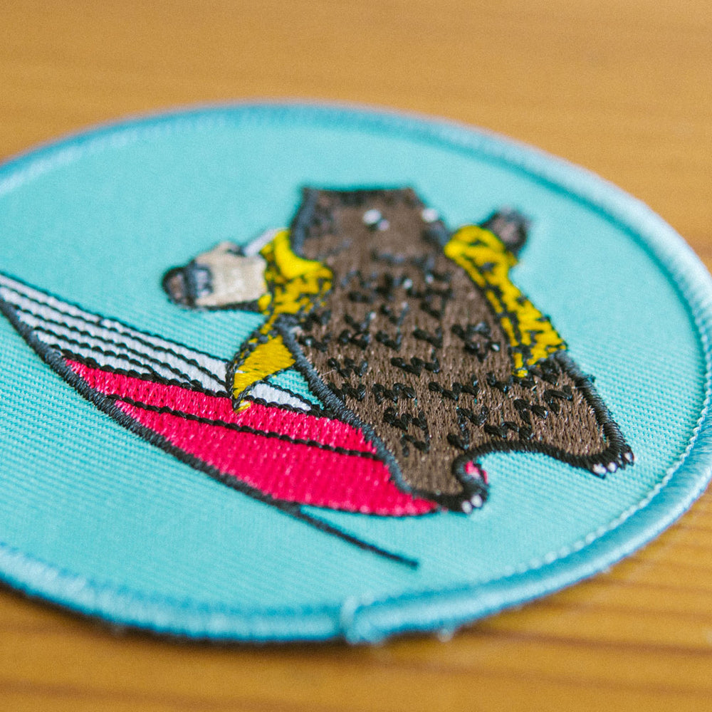 
                  
                    Surfing Wombat Embroidered Patch
                  
                