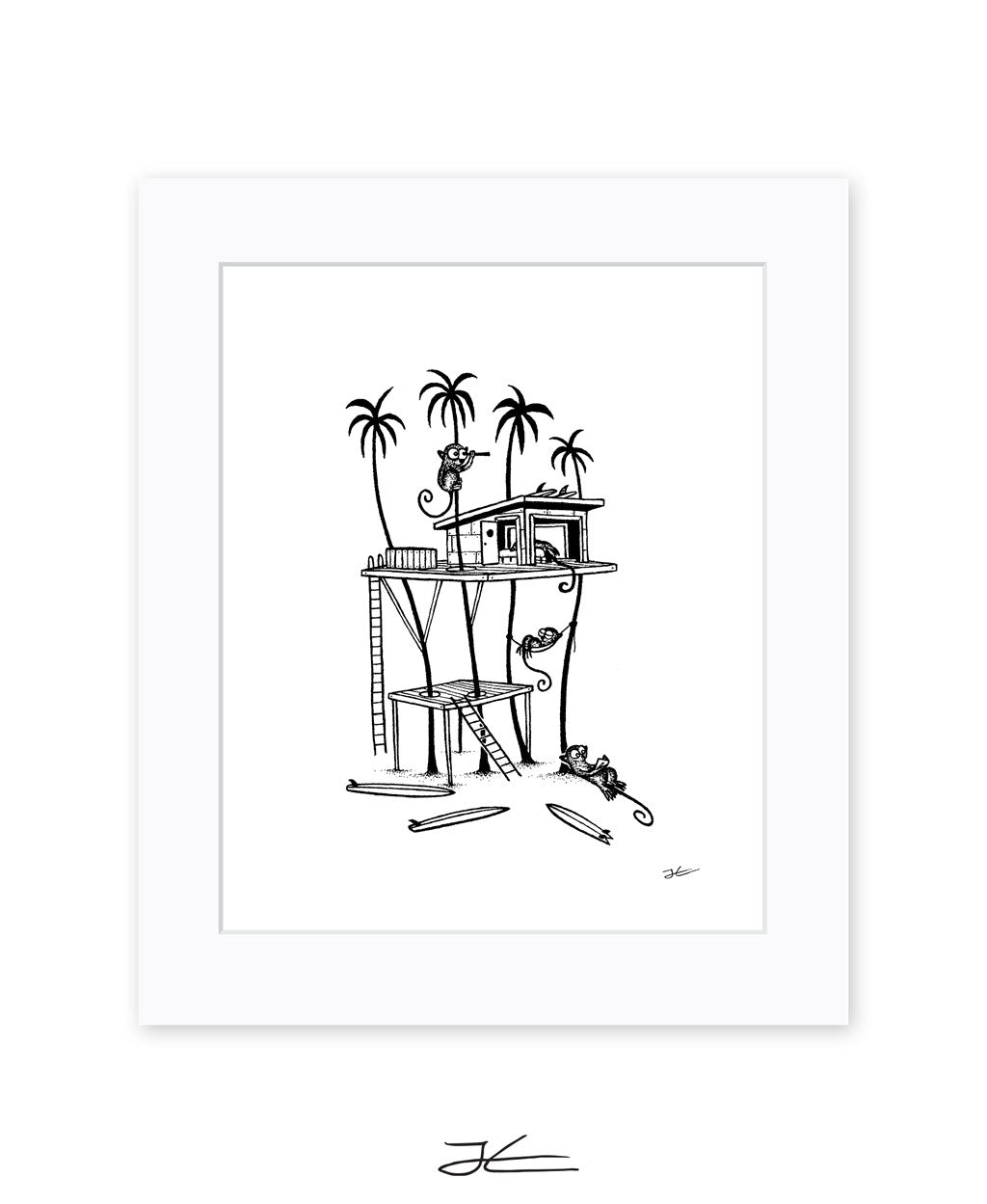 Tarsier Treehouse - Print/ Framed Print