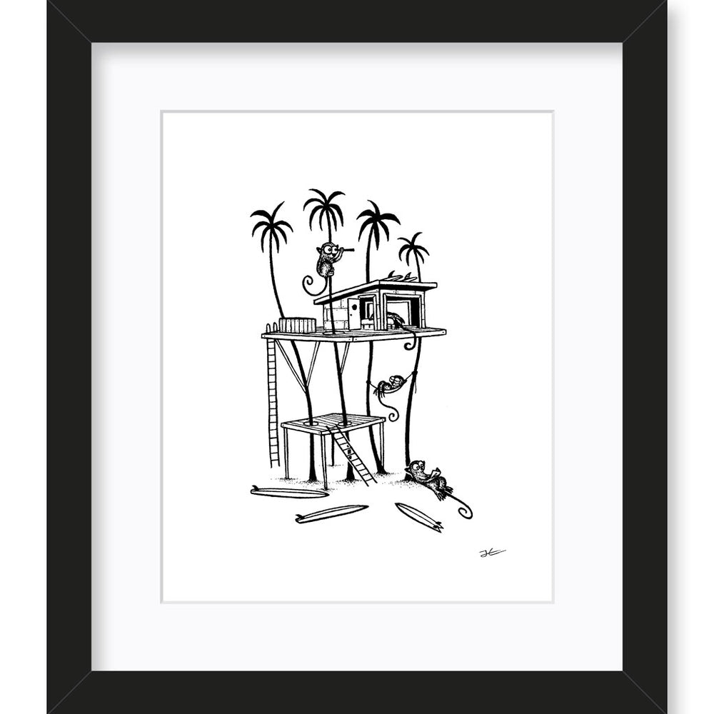 
                  
                    Tarsier Treehouse - Print/ Framed Print
                  
                