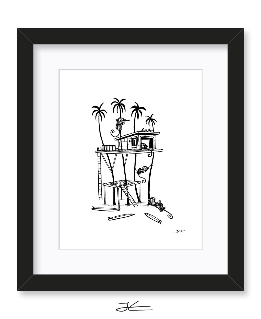 Tarsier Treehouse - Print/ Framed Print