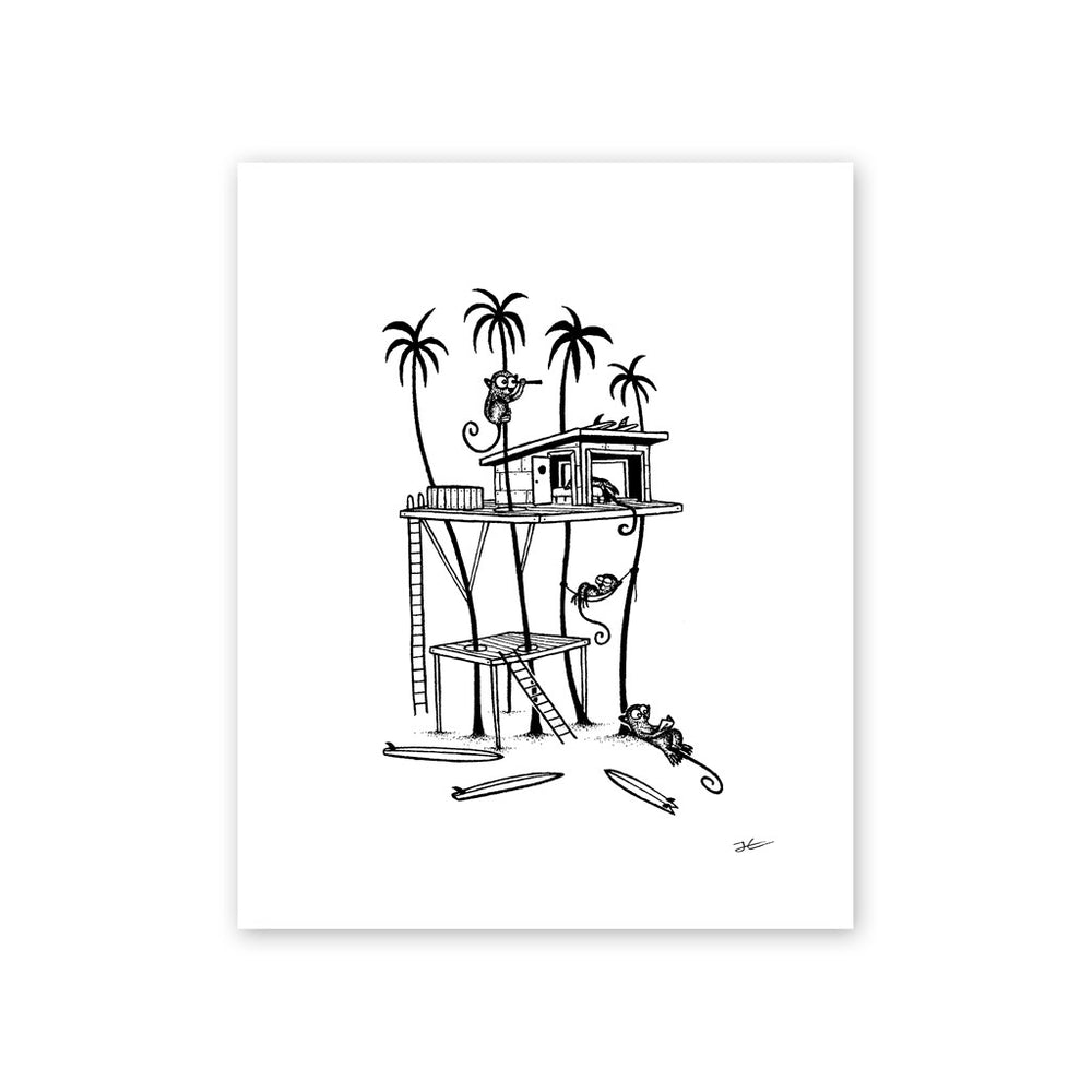 
                  
                    Tarsier Treehouse - Print/ Framed Print
                  
                