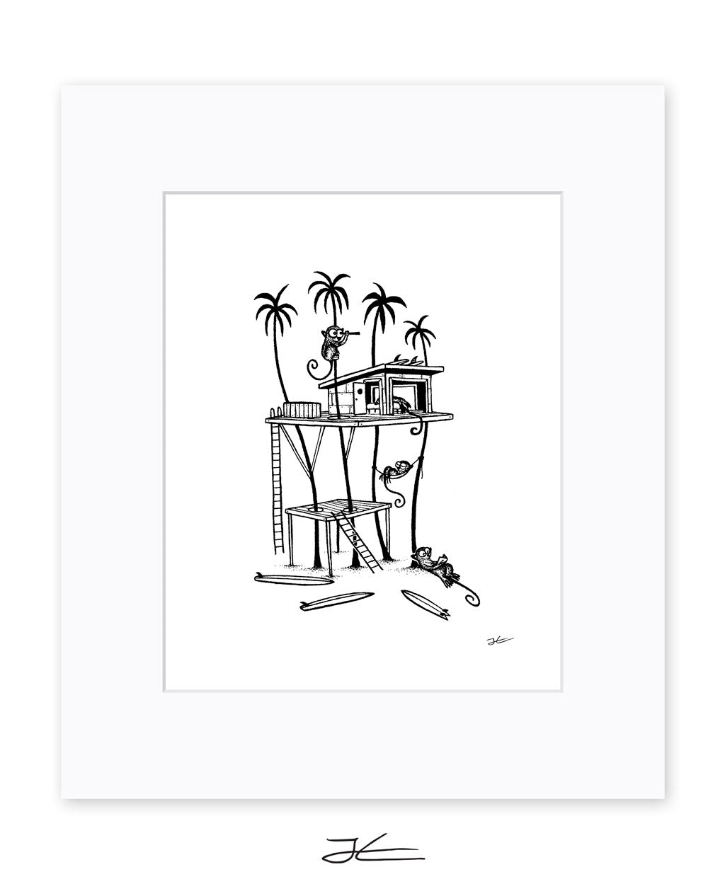 Tarsier Treehouse - Print/ Framed Print