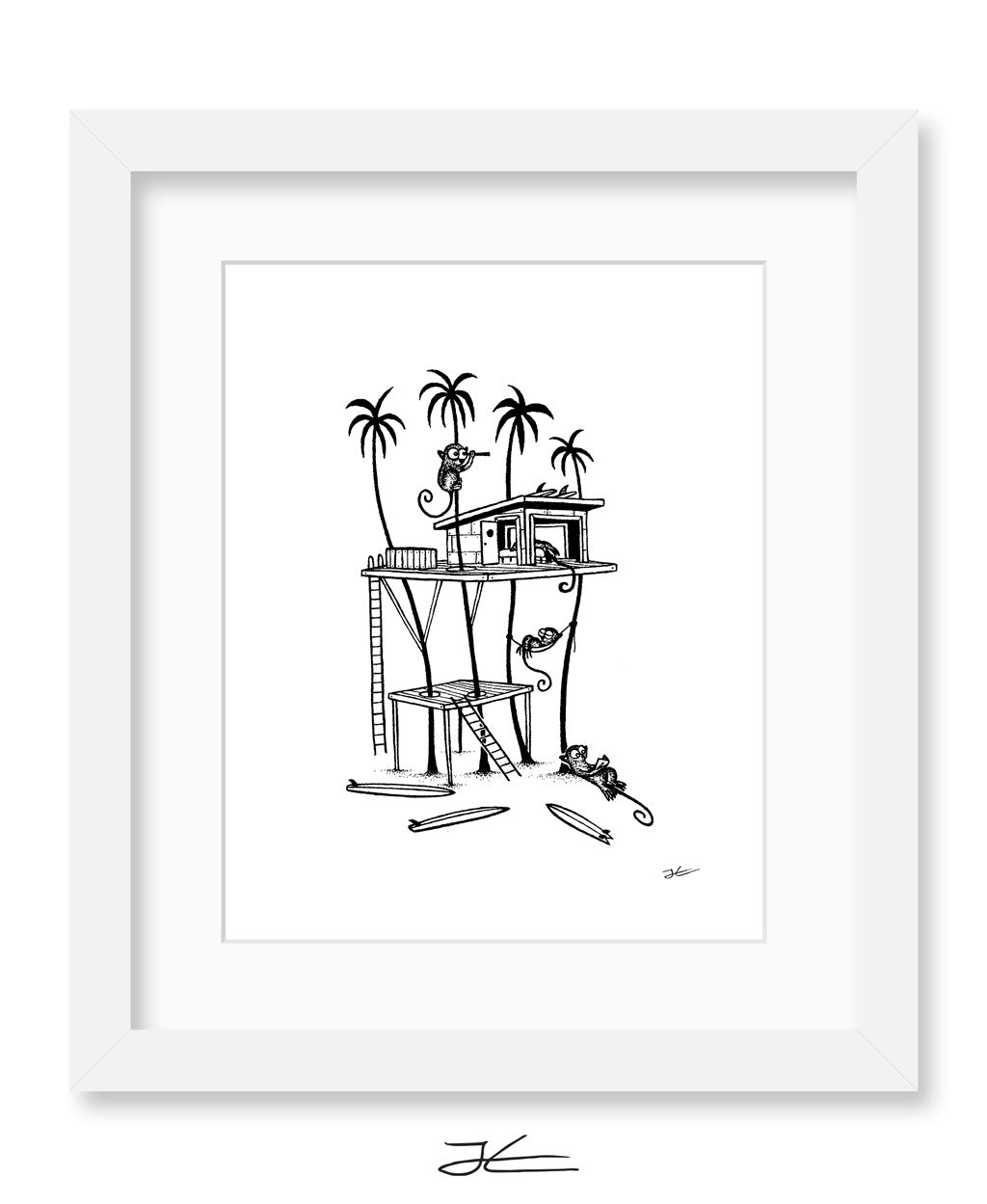 Tarsier Treehouse - Print/ Framed Print