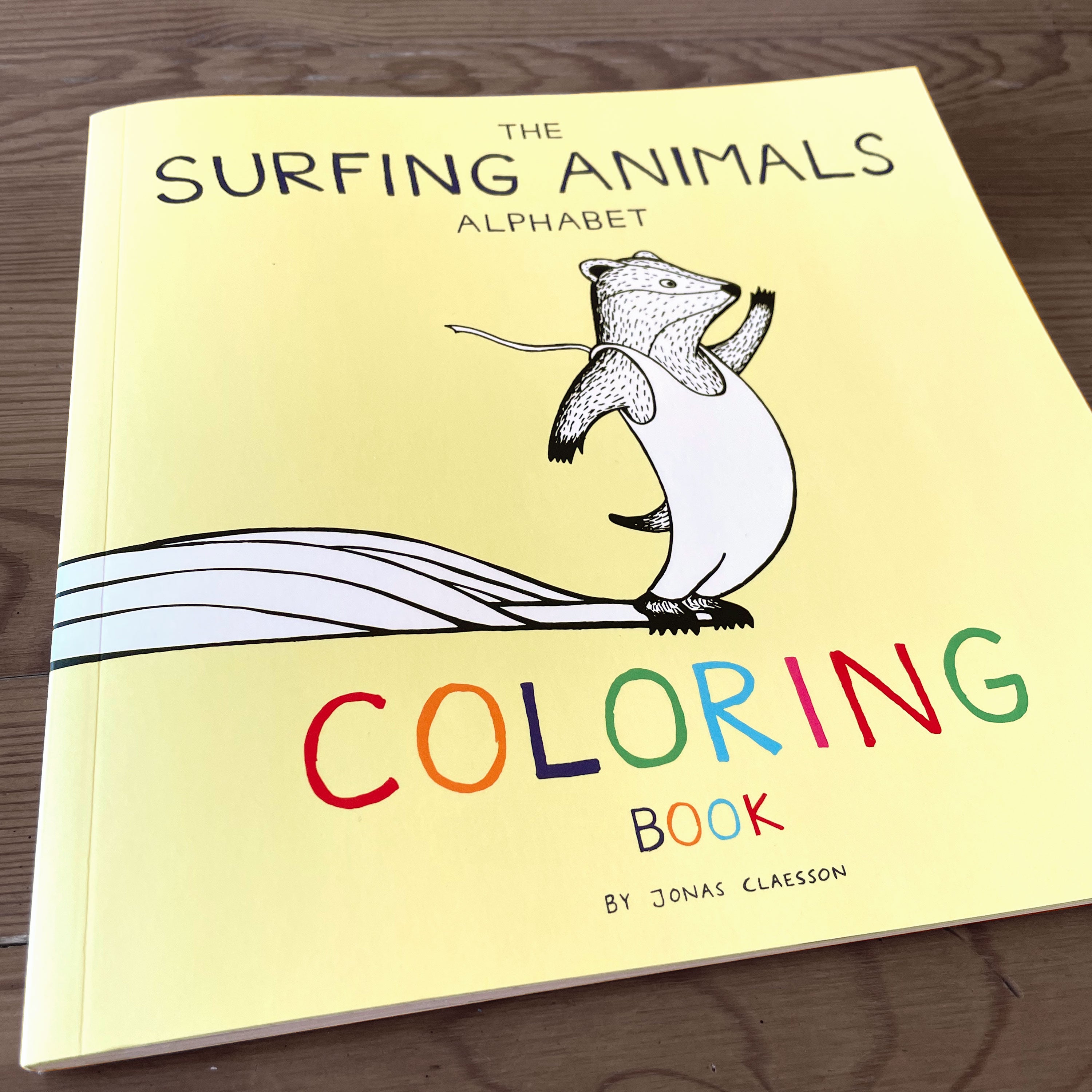 The Surfing Animals Alphabet Coloring Book – Jonas Claesson Shop