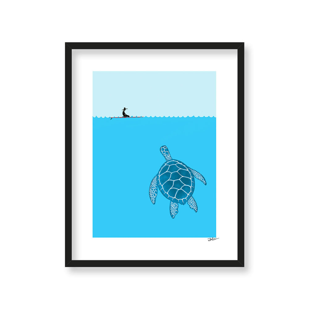 
                  
                    The Blue Turtle - Print/ Framed Print
                  
                