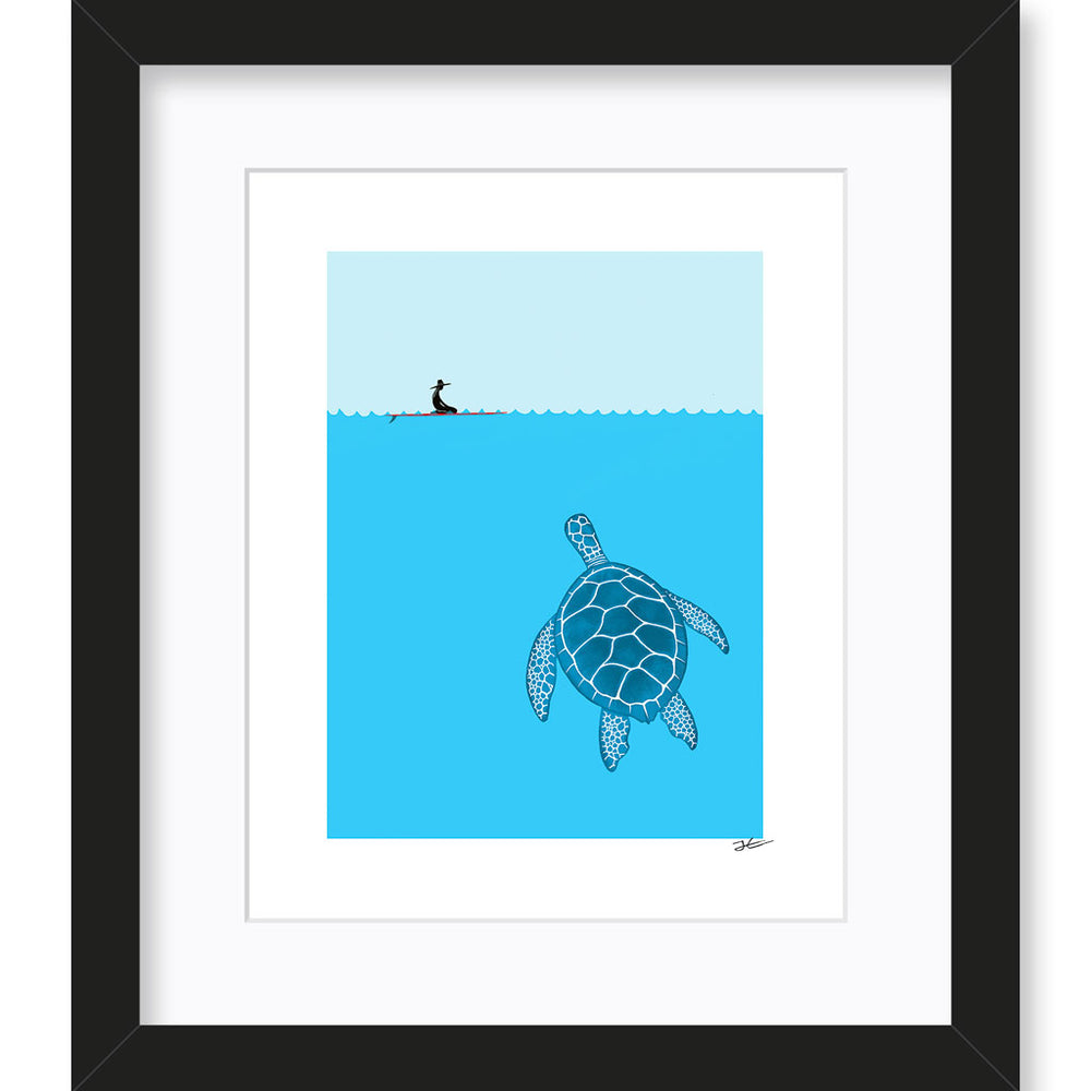 
                  
                    The Blue Turtle - Print/ Framed Print
                  
                