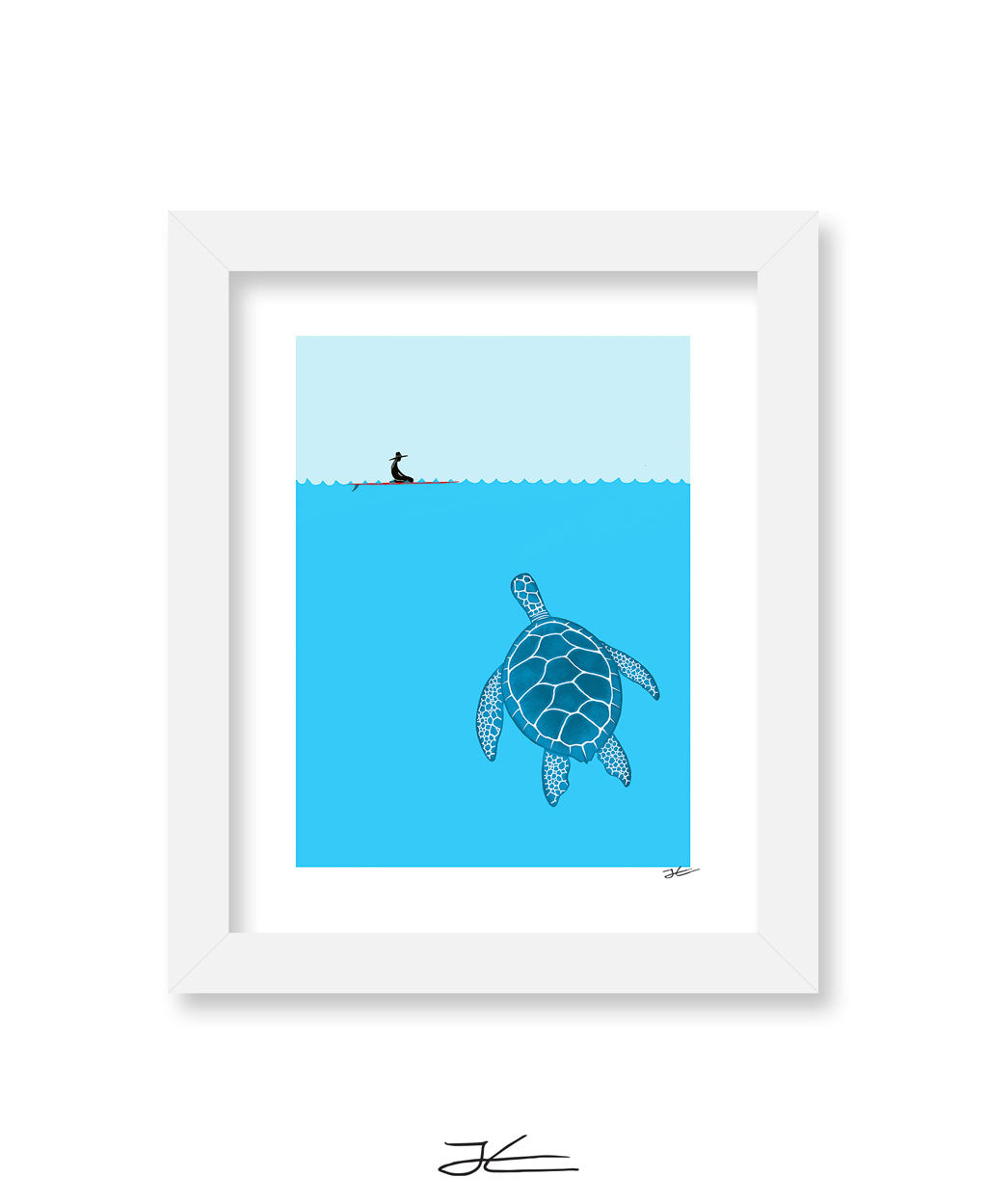 The Blue Turtle - Print/ Framed Print