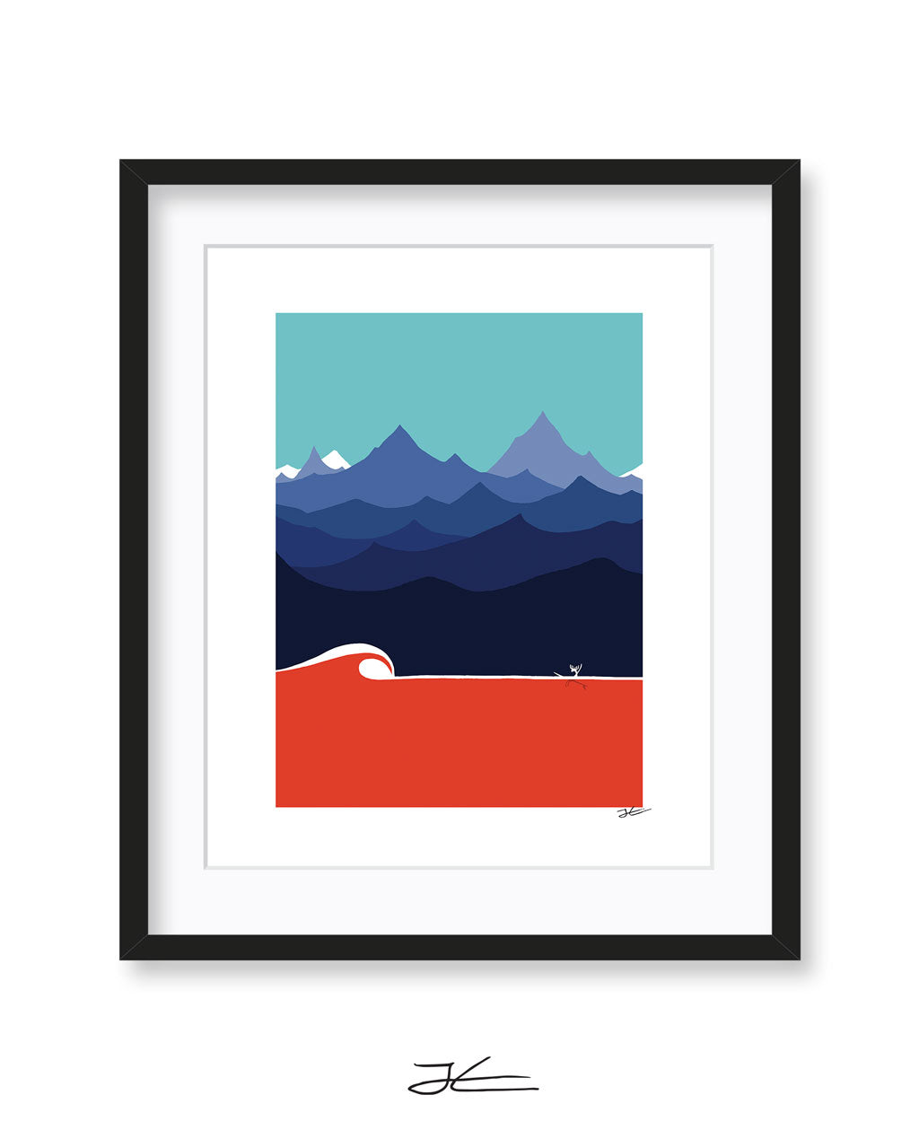 The Moose and The Wave - Print/ Framed Print